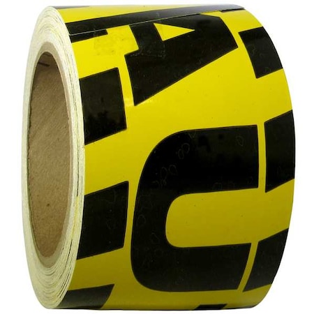 Caution Marking Tape, Roll, 3In W, 60 ft. L