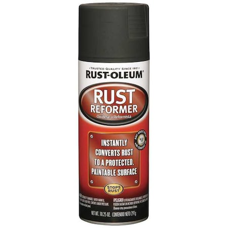 Rust Reformer, 10.25 oz Aerosol Spray, Black, Flat,