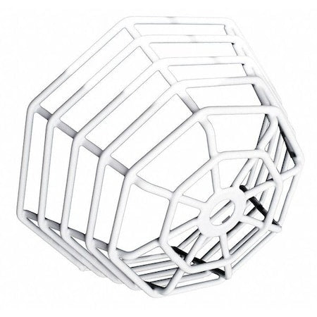 Protective Cage, 3-1/4" D, 3" H, 7" W, White