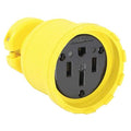 Straight Blade Connector, 14-50R, 50 A, 125/250V AC, 3 Pole, 4 Wire, Screw Terminals, Yellow