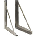 18x18 Inch Welded Aluminum Truck Tool Box Brackets, PR