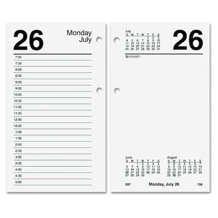 Desk Calendar Refill, 3.5 x 6, White Sheets, 12-Month (Jan to Dec): 2025