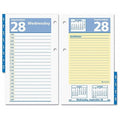 QuickNotes Desk Calendar Refill, 3.5 x 6, White/Yellow/Blue Sheets, 12-Month (Jan to Dec): 2025