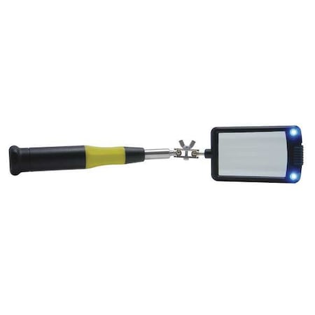 Inspection Mirror, 12-1/4 to 33 In L, LED