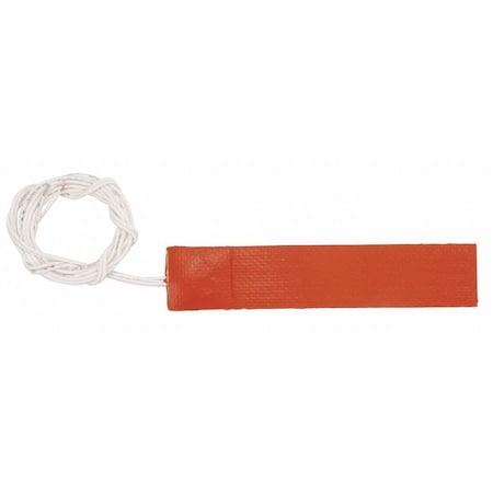 Strip Heater, Silicone Rubber, 120V, H x W Across Fins: 1/16 x 2 in