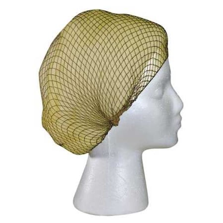 Hairnet, Nylon, 25 in Dia., Light Brown, L, 144 PK