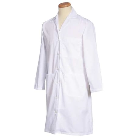 Lab Coat, Polyester/Cotton, 3 Pockets, Buttons