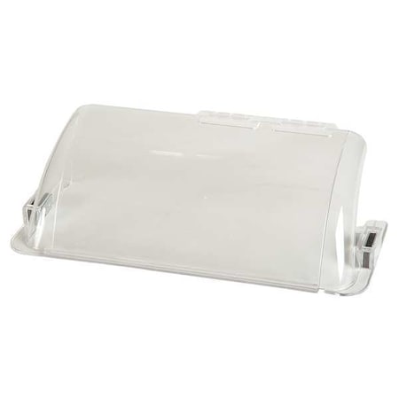 Floor Register Air Deflector, Clear, 14 in L x 4 in W x 2-3/4 in H, 2 mm Thick, Magnetic Connection