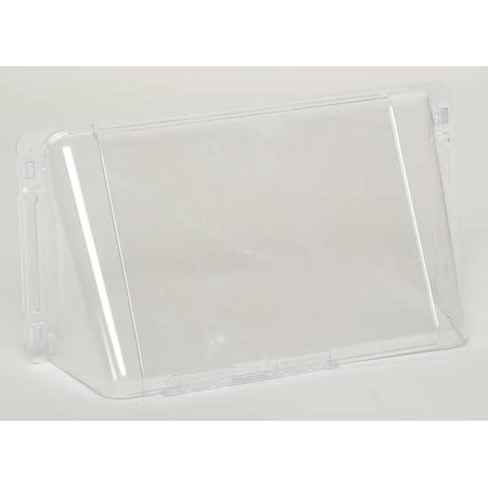 Wall Register Air Deflector, Clear, 16 in L x 6 in W x 3-1/8 in H, 2 mm Thick, Magnetic Connection