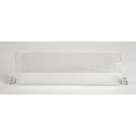 Baseboard Register Air Deflector, Clear, 24 in L x 3 in W x 2-3/4 in H, 2 mm D, Magnetic Connection