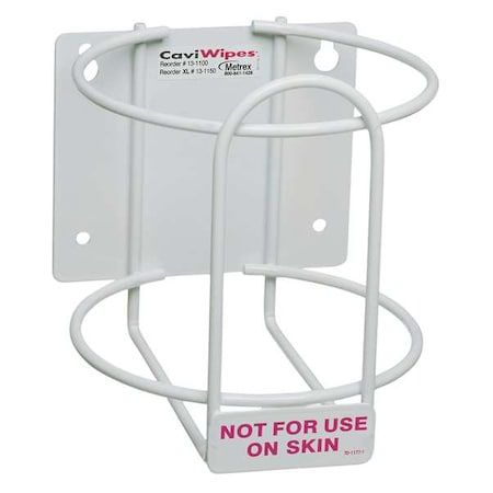 Wall Bracket, White, Metal, Holds Caviwipes
