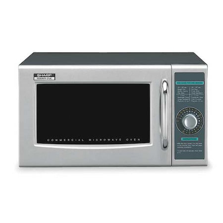 Microwave, Commercial, Countertop, 16 in D x 20 1/2 in W x 12 1/8 in H, 1,000 W, 1 cu ft Capacity