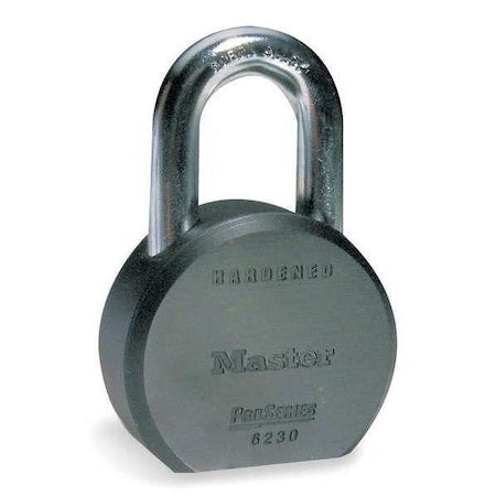 Padlock, Keyed Different, Standard Shackle, Round Steel Body, Boron Shackle, 7/8 in W