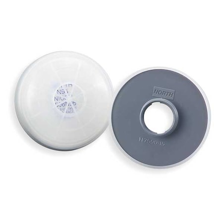 Filter, N, White, Threaded, North Full or Half Mask Respirators