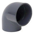 90 Degree Elbow, 4 in Duct Dia, Type I PVC, 4-1/2" L