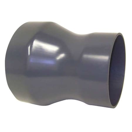 Duct Reducer, 8 in x 6 in Duct Dia, Type I PVC, 10" L