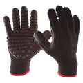 Coated Gloves, Chloroprene, Blocks, Palm, Not Rated Abrasion Level, M (8) 1 PR