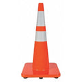 Traffic Cone, PVC, High-Intensity Prismatic, 28 in Height, 10 lb, Orange