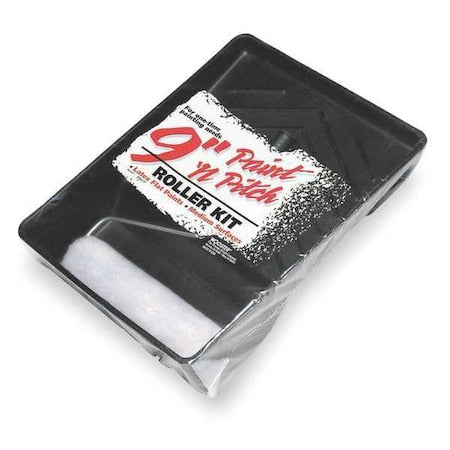 Paint Roller Kit, 9" L, 3/8" Nap