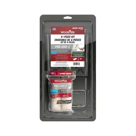 Paint Roller Kit, 4 1/2" L, 3/8" Nap