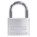 Padlock, Keyed Different, Standard Shackle, Square Aluminum Body, Steel Shackle, 7/8 in W