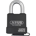 Padlock, Keyed Different, Standard Shackle, Rectangular Hardened Steel Body, Steel Shackle