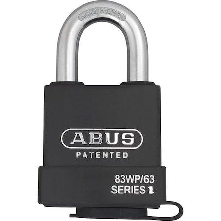 Padlock, Keyed Different, Standard Shackle, Rectangular Hardened Steel Body, Steel Shackle