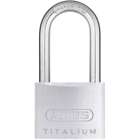 Padlock, Keyed Different, Long Shackle, Square Aluminum Body, Steel Shackle, 7/8 in W