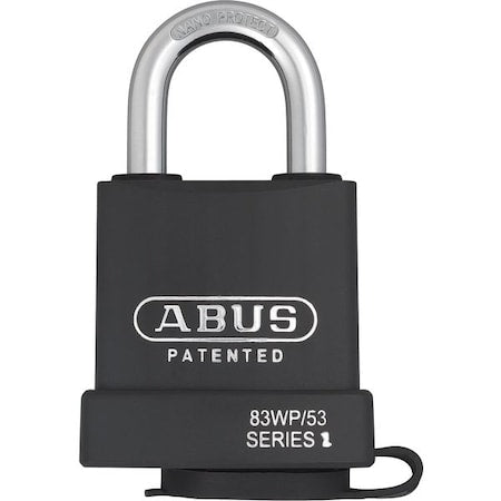 Padlock, Keyed Different, Standard Shackle, Rectangular Hardened Steel Body, Steel Shackle