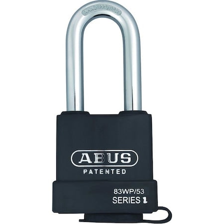 Padlock, Keyed Different, Long Shackle, Rectangular Hardened Steel Body, Steel Shackle, 7/8 in W