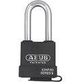 Padlock, Keyed Different, Long Shackle, Rectangular Hardened Steel Body, Steel Shackle, 7/8 in W