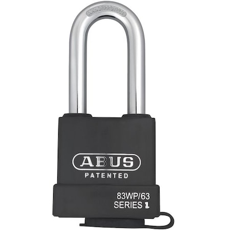 Padlock, Keyed Different, Long Shackle, Rectangular Hardened Steel Body, Steel Shackle, 7/8 in W