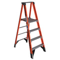 6 ft Fiberglass Platform Stepladder, 375 lb Capacity