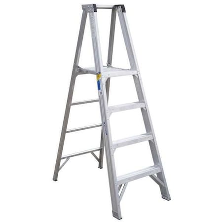 4 ft Aluminum Platform Stepladder, 375 lb Capacity