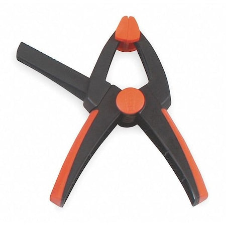 Spring Clamp, 6 1/2 in L, 4 in Jaw Opening