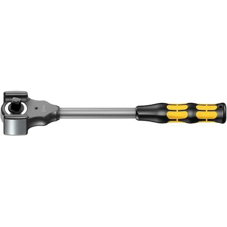 1/2" Drive 30 Geared Teeth Hammer Head Style Hand Ratchet, 13-3/8" L, Satin Finish