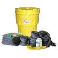 Spill Kit, 62 gal Volume Absorbed per Kit, 157 gal Capacity, Drum, Yellow, 141