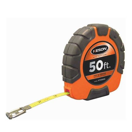 50 ft Engineer's Tape Measure, 3/8 in Blade