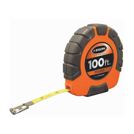 100 ft Tape Measure, 3/8 in Blade