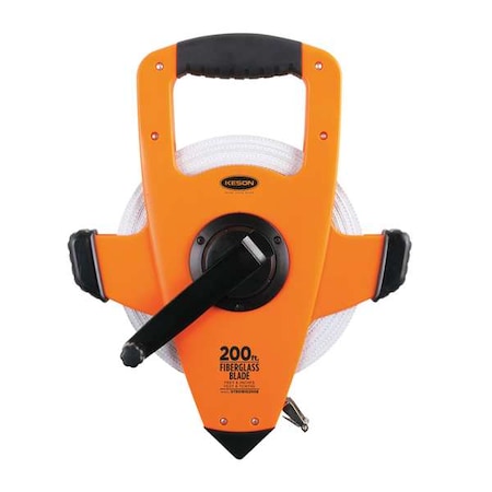 200 ft Engineer's Tape Measure, 1/2 in Blade