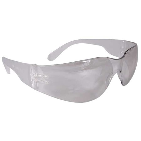 Mirage, Safety Glasses, Anti-Scratch, Clear Lens, Clear Frame, Frameless