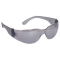 Mirage, Safety Glasses, Anti-Scratch, Silver Mirror Lens, Silver Frame, Frameless