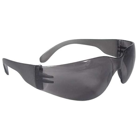 Mirage, Safety Glasses, Anti-Fog & Anti-Scratch, Smoke Lens, Smoke Frame, Frameless