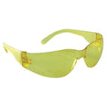 Mirage, Safety Glasses, Anti-Scratch, Amber Lens, Amber Frame, Frameless