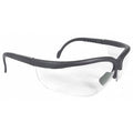 Journey, Safety Glasses, Anti-Scratch, Clear Lens, Black Frame, Half-Frame