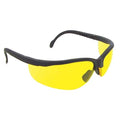 Journey, Safety Glasses, Anti-Scratch, Amber Lens, Black Frame, Half-Frame