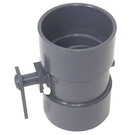 Round Butterfly Damper, Type I PVC, 7-1/2" H