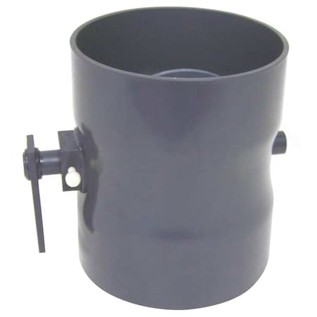 Round Butterfly Damper, Type I PVC, 8-1/4" H