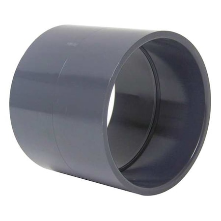 Duct Coupler, 4 in Duct Dia, Type I PVC, 4-1/4" L