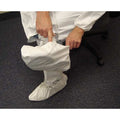 Disposable Shoe Covers, Microporous, White, Slip Resistant Sole: No , L